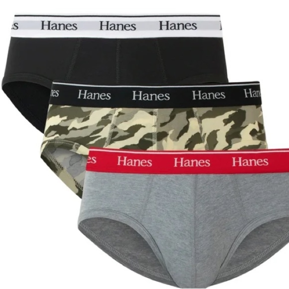 NWT 3-PK Hanes Stretch Cotton Brief XL